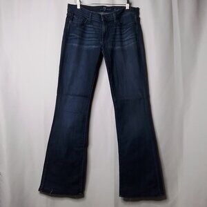 7 FOR ALL MANKIND KARAH BOOTCUT DENIM DARK WASH JEAN SIZE 30